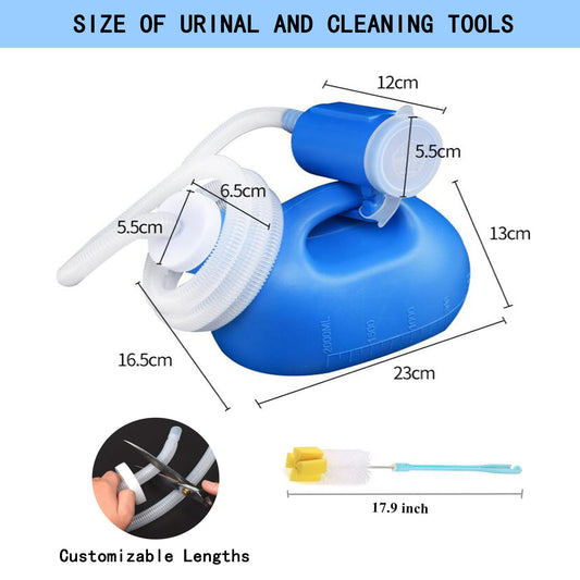 Unisex 2000ML Urinals Bottles With lid For Men