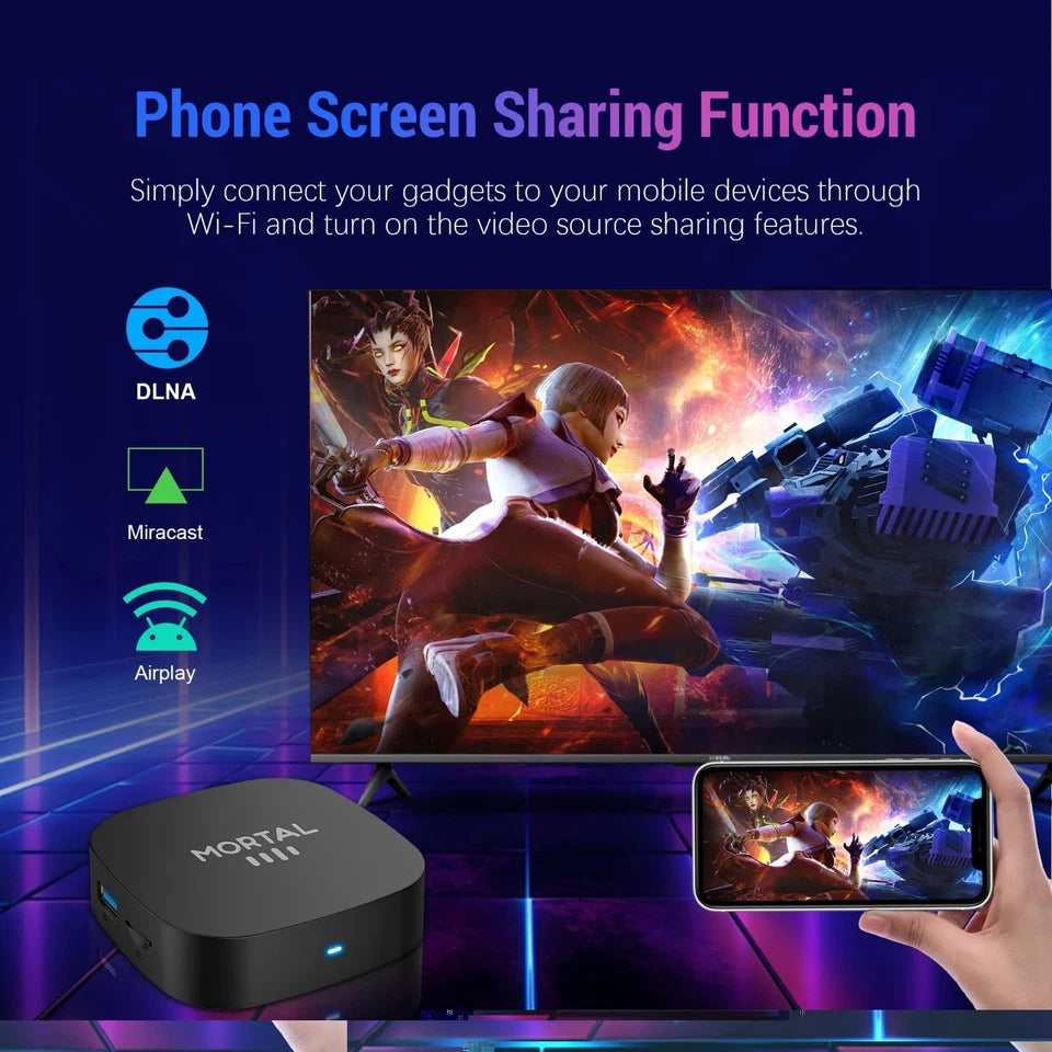 Android 16.0 TV Box Media Player 8GB RAM 128GB 8K 4K Dual WiFi UK Stock
