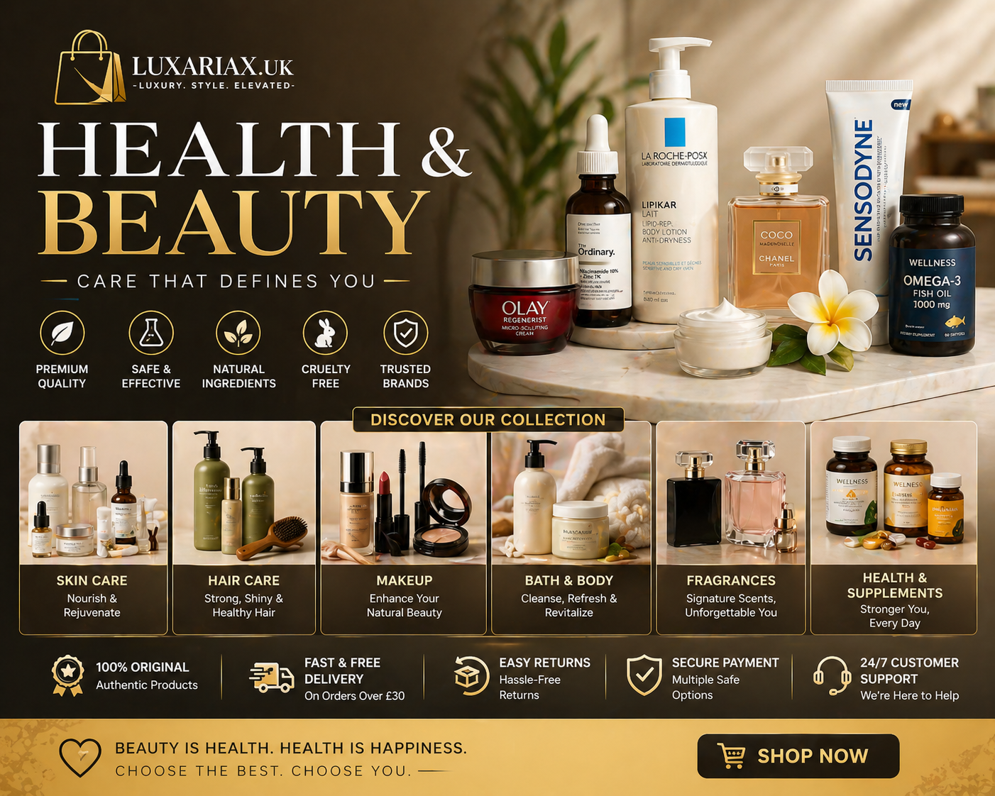 HEALTH AND BEAUTY