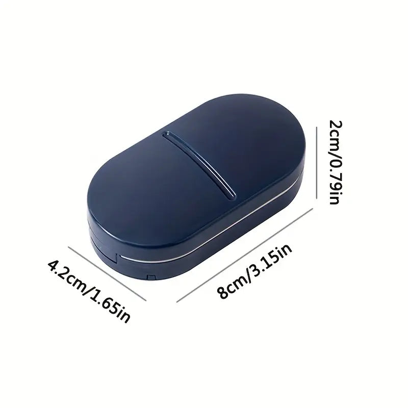 Stainless Steel Pill Cutter Portable Tablet Splitter