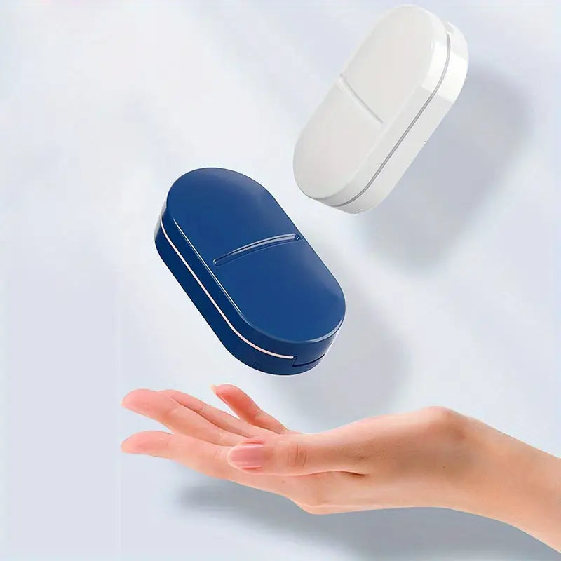 Stainless Steel Pill Cutter Portable Tablet Splitter