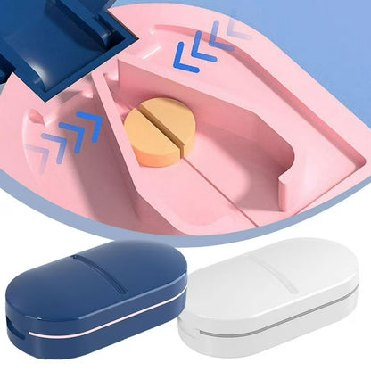 Stainless Steel Pill Cutter Portable Tablet Splitter
