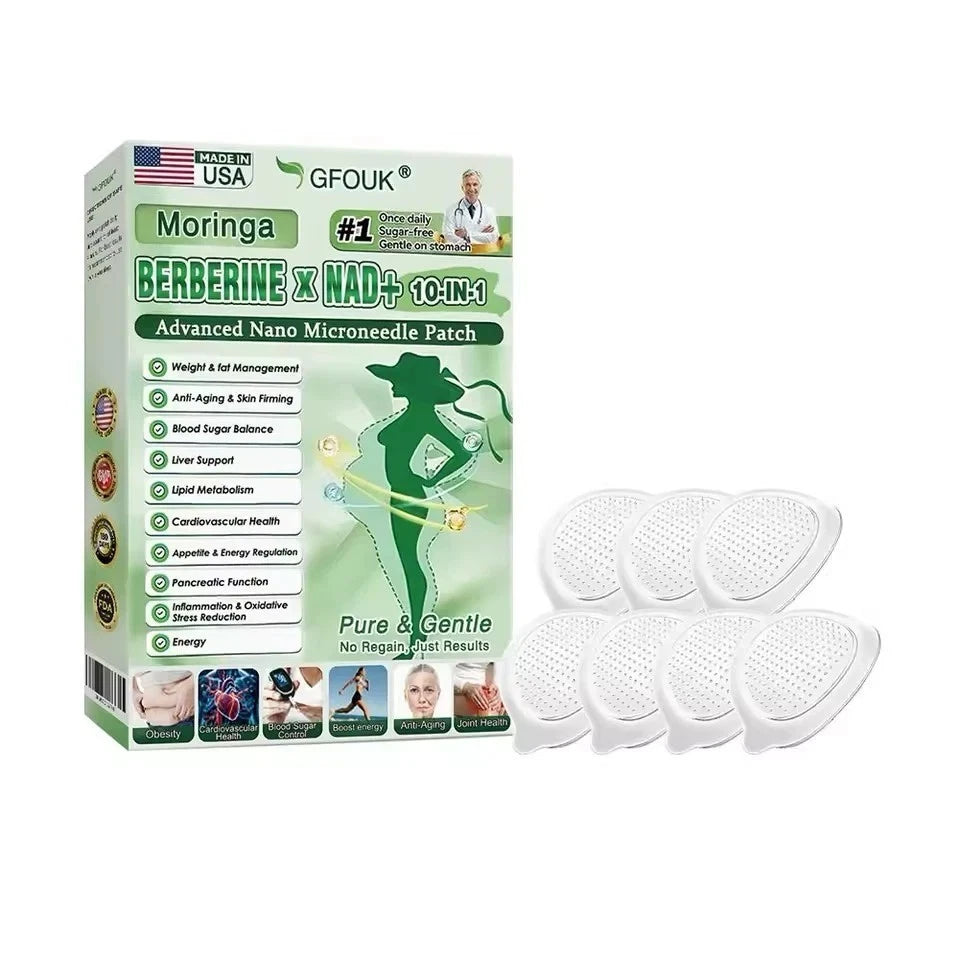 Moringa Berberine x N A D+10- in -1 Advanced Nano Microneedle Patch(7pcs)