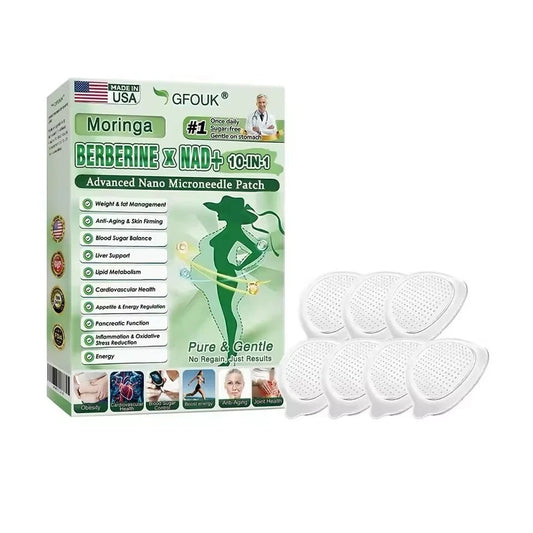 Moringa Berberine x N A D+10- in -1 Advanced Nano Microneedle Patch(7pcs)