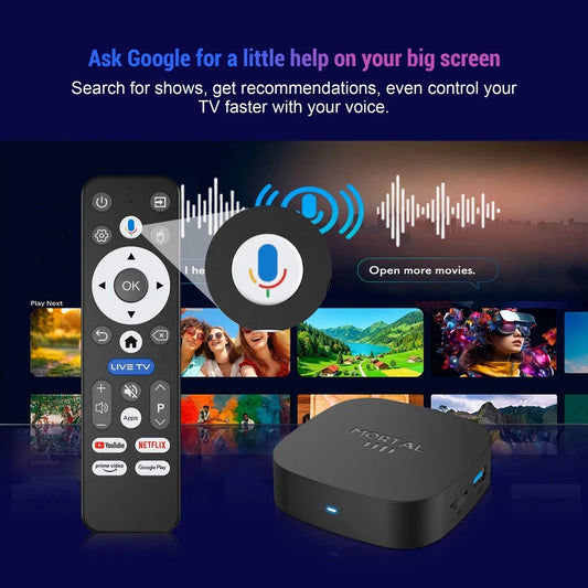 Android 16.0 TV Box Media Player 8GB RAM 128GB 8K 4K Dual WiFi UK Stock